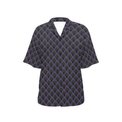 Mermaid Pattern Print Design 09 Women's Hawaiian Shirt