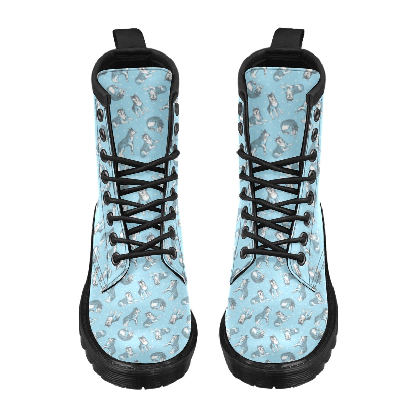 Wolf Design Print Pattern Women's Boots