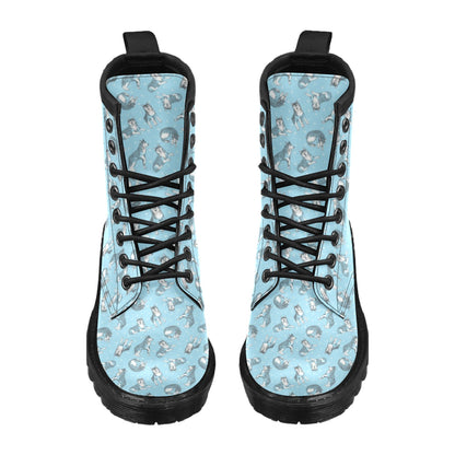 Wolf Design Print Pattern Women's Boots