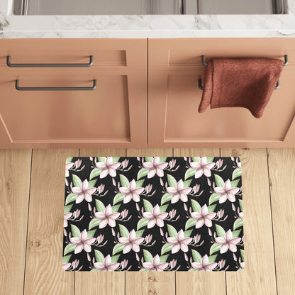 Plumeria Pattern Print Design PM02 Kitchen Mat