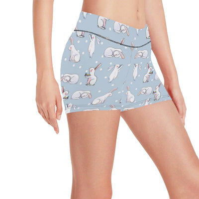 Rabbit Pattern Print Design RB06 Yoga Shorts