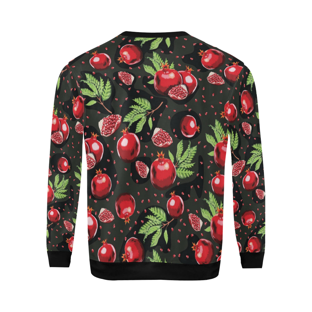 Pomegranate Pattern Print Design PG06 Men Long Sleeve Sweatshirt