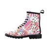 Pink Tropical Palm Leaves Women's Boots