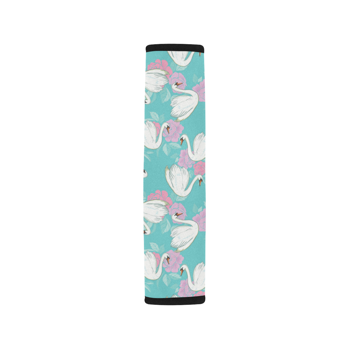 Swan Pattern Print Design 03 Car Seat Belt Cover