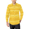 Agricultural Corn cob Pattern Men's Long Sleeve Shirt