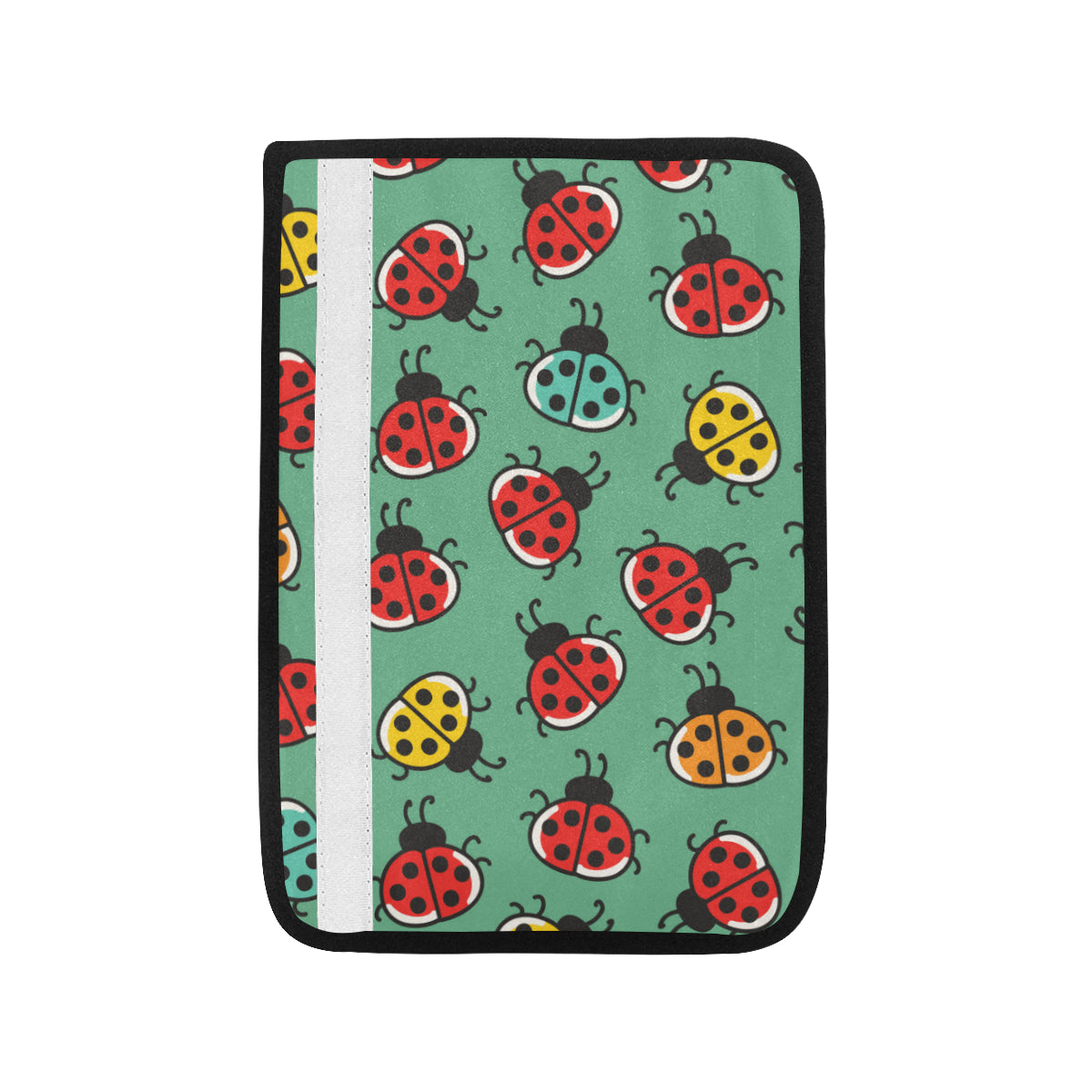 Ladybug Pattern Print Design 02 Car Seat Belt Cover