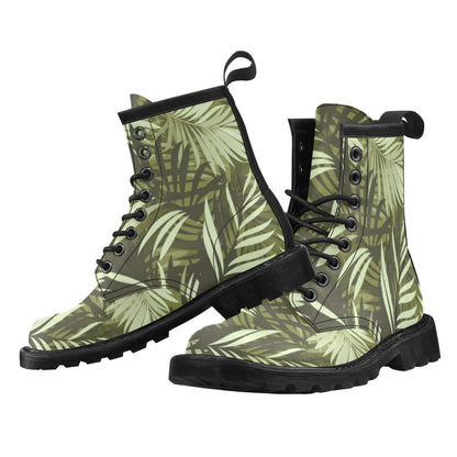 Palm Leaves Pattern Print Design PL05 Women's Boots