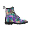 Neon Flower Tropical Palm Leaves Women's Boots