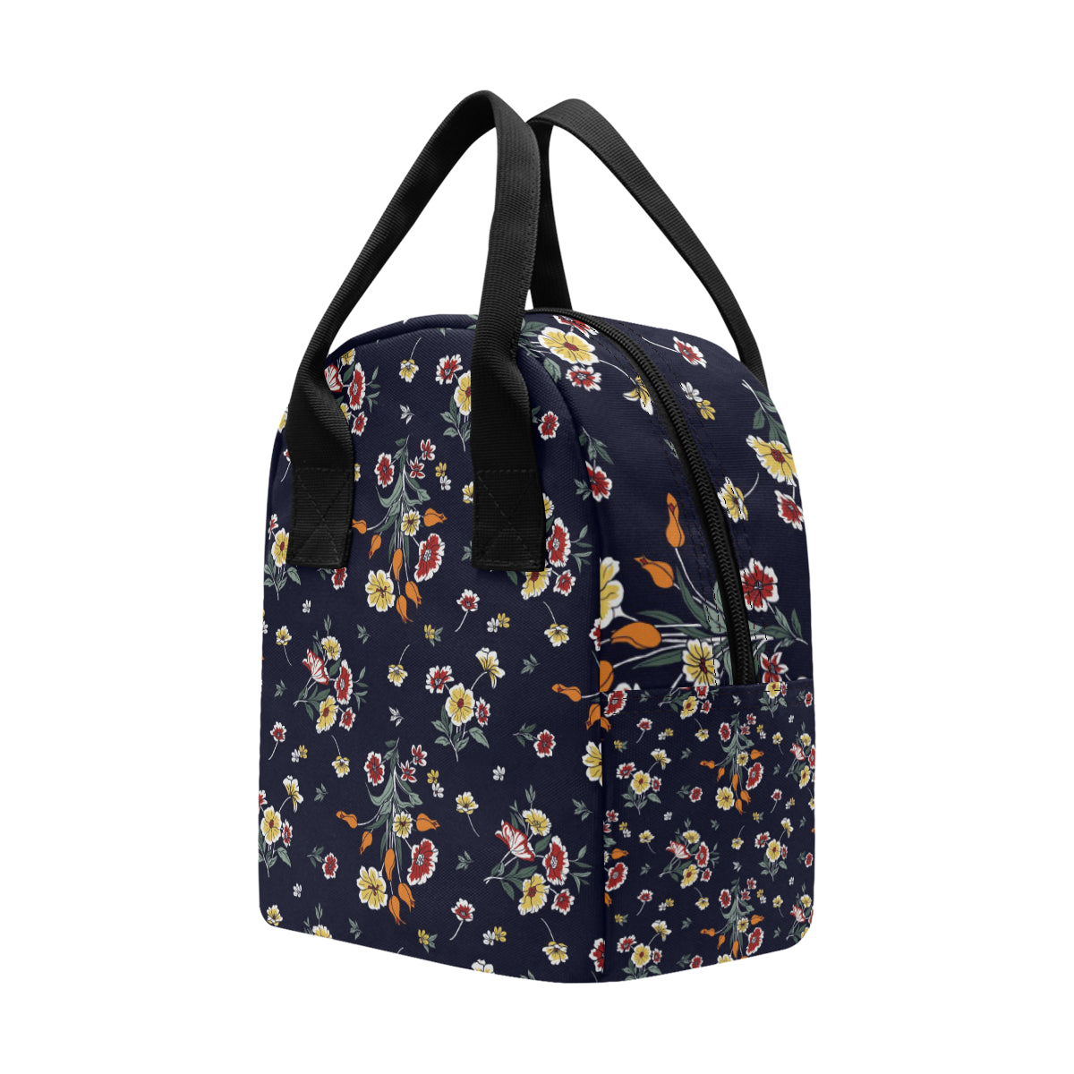 Summer Floral Pattern Print Design SF01 Insulated Lunch Bag