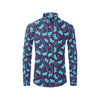 Butterfly Pattern Print Design 011 Men's Long Sleeve Shirt