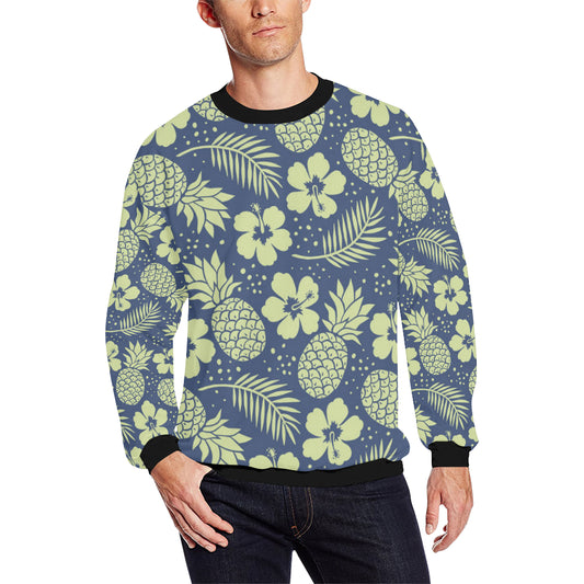 Pineapple Pattern Print Design PP07 Men Long Sleeve Sweatshirt