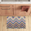 Multicolor zigzag Tribal Aztec Kitchen Mat