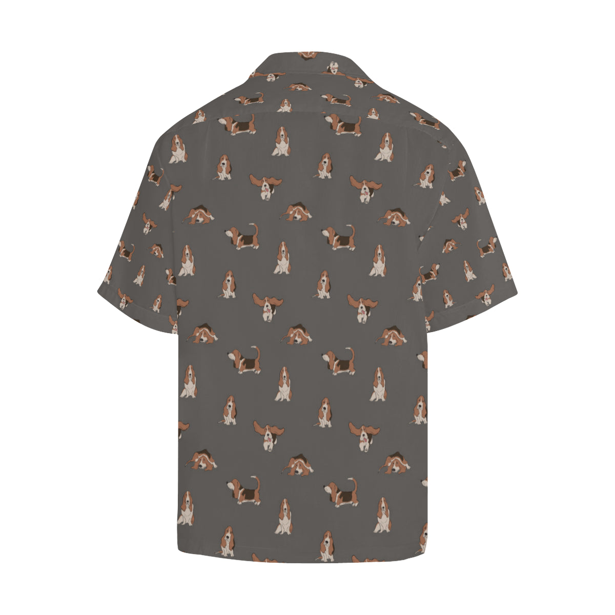 Basset Hound Pattern Print Design 03 Men's Hawaiian Shirt
