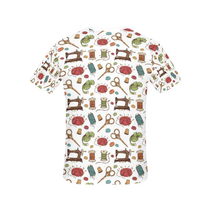 Sewing Equipment Print Design LKS304 Women's  T-shirt