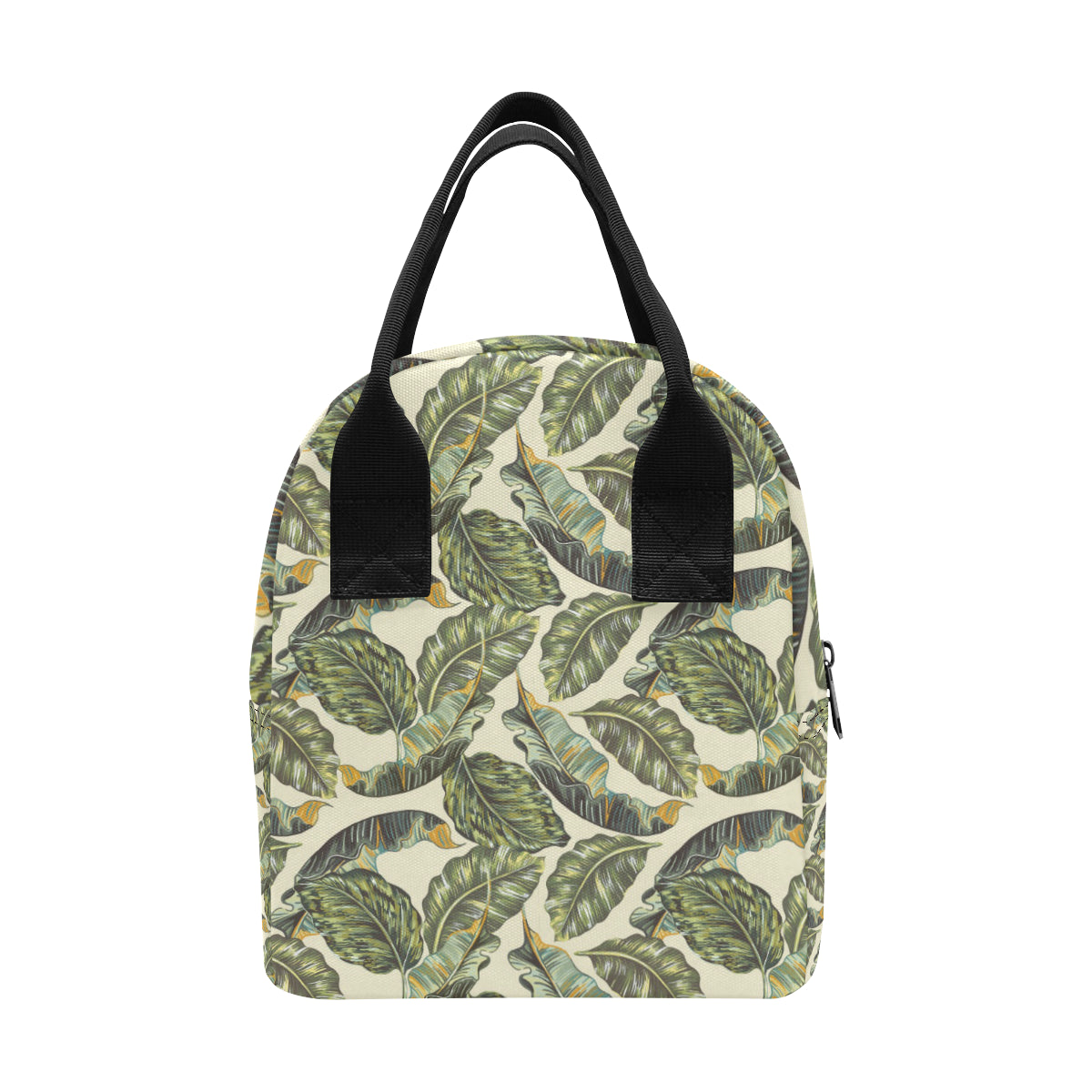 Banana Leaf Pattern Print Design BL08 Insulated Lunch Bag