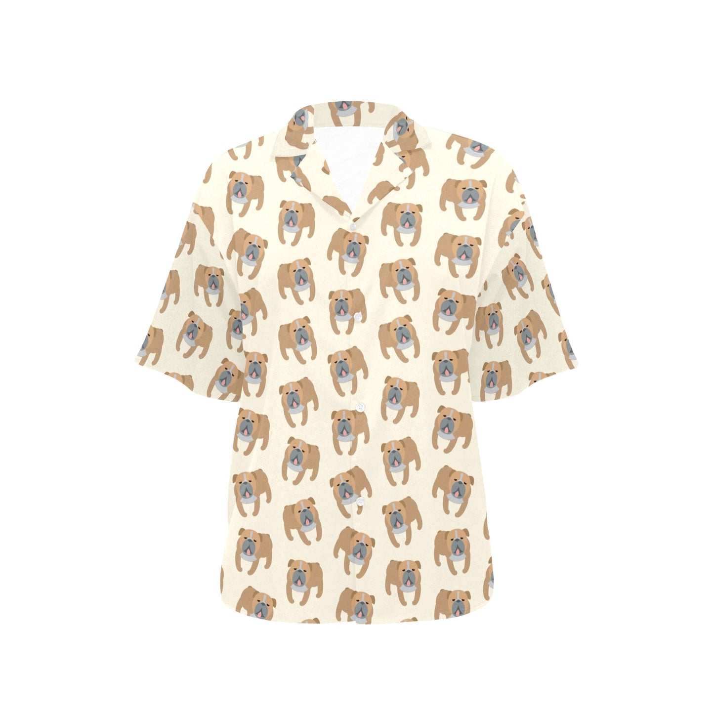 Bulldogs Pattern Print Design 01 Women's Hawaiian Shirt