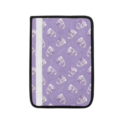 Acting Mask Pattern Print Design 05 Car Seat Belt Cover