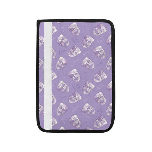 Acting Mask Pattern Print Design 05 Car Seat Belt Cover