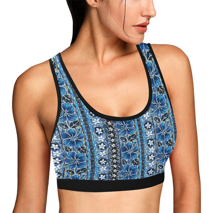 Hawaiian Themed Pattern Print Design H012 Sports Bra