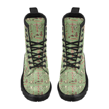 Native Indian Themed Design Print Women's Boots