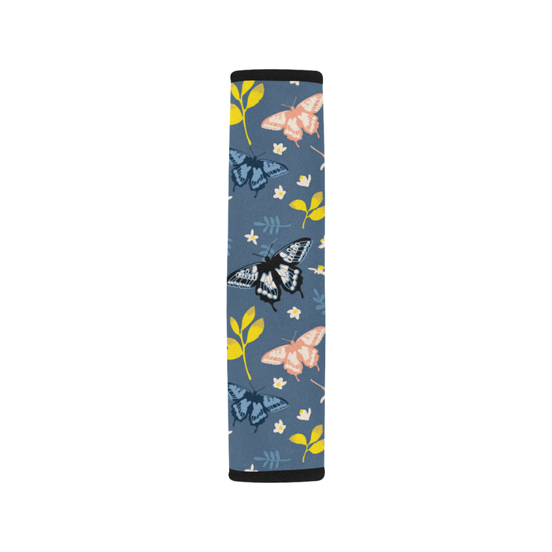 Monarch Butterfly Pattern Print Design 02 Car Seat Belt Cover