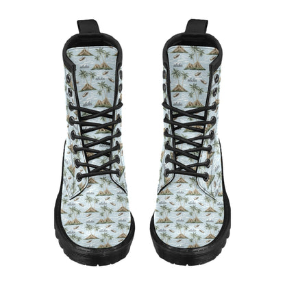 Aloha Hawaii island Design Themed Print Women's Boots