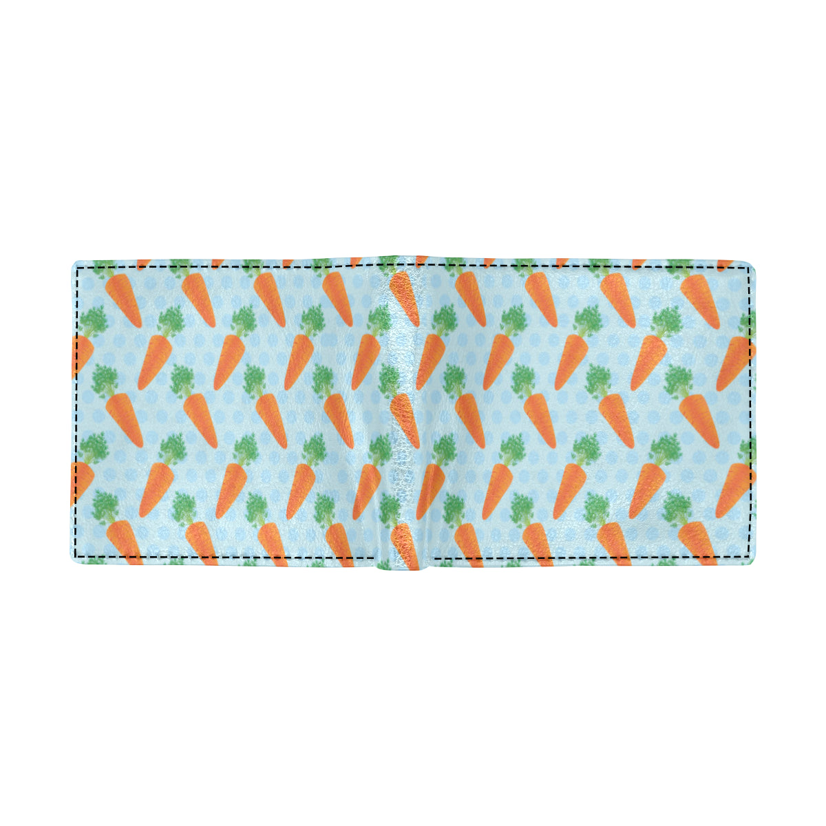 Carrot Pattern Print Design 01 Men's ID Card Wallet