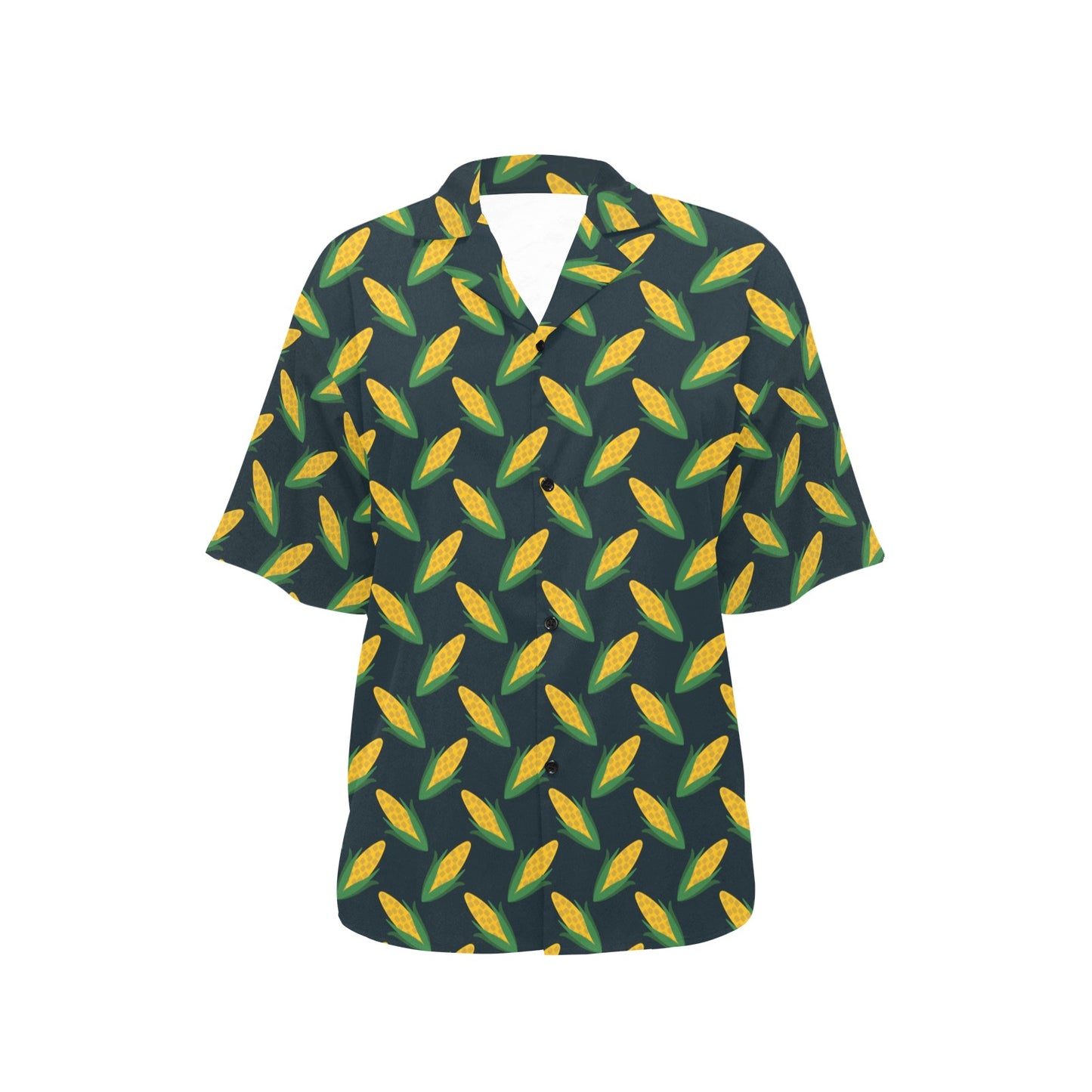 Corn Pattern Print Design 02 Women's Hawaiian Shirt