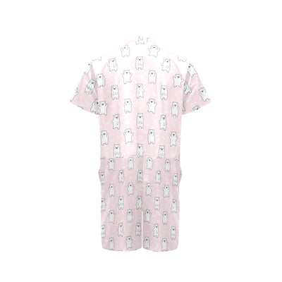 Polar Bear Pattern Print Design PB09 Men's Romper