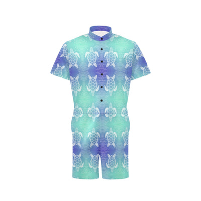 Sea Turtle Draw Men's Romper