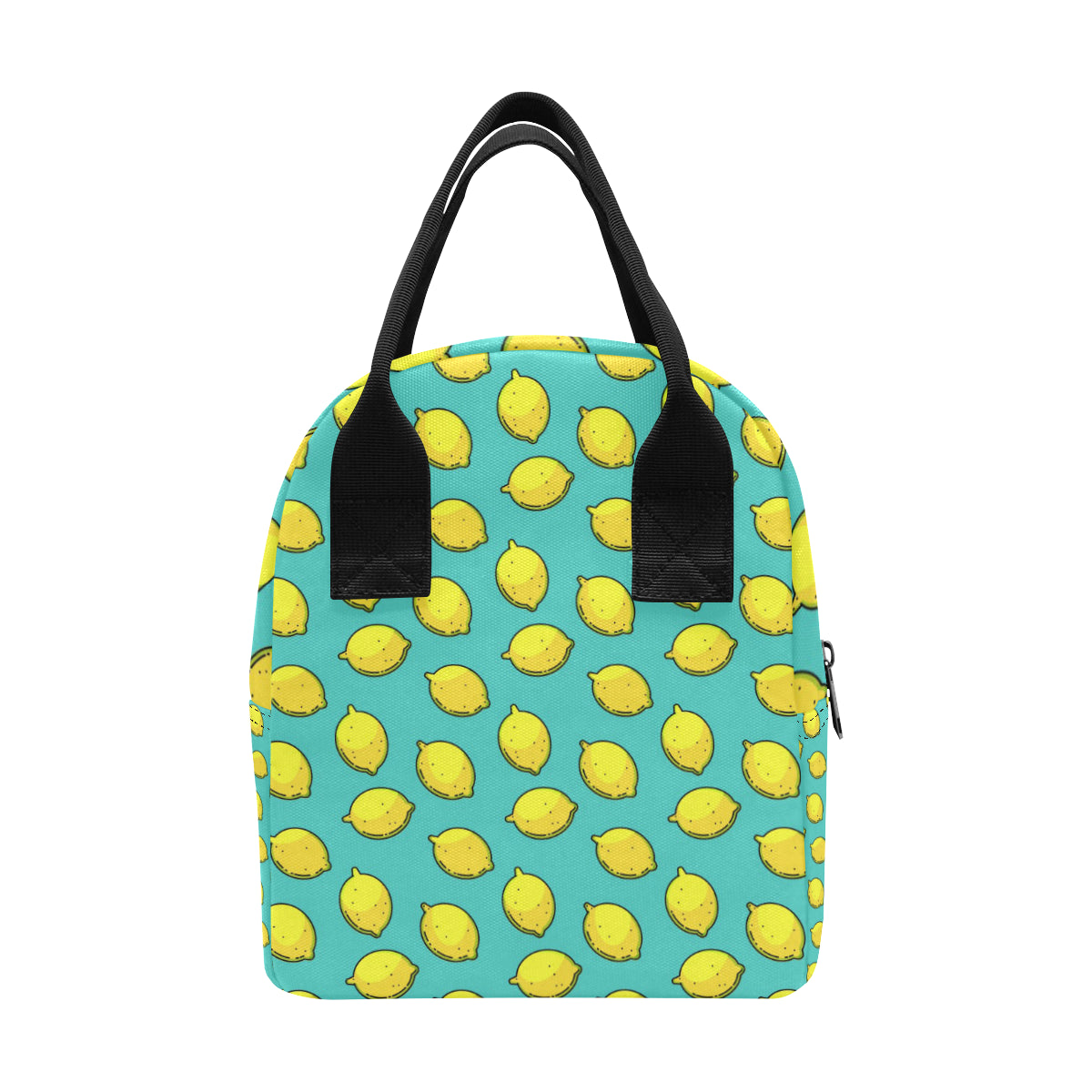 Lemon Pattern Print Design LM04 Insulated Lunch Bag