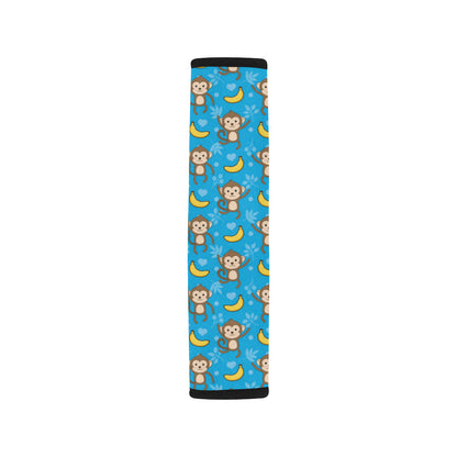 Monkey Pattern Print Design 05 Car Seat Belt Cover