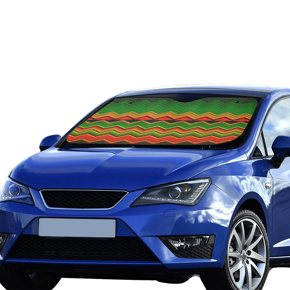 Serape Print Design LKS306 Car front Windshield Sun Shade