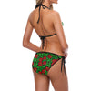 Red Hibiscus Embroidered Pattern Print Design HB03 Bikini