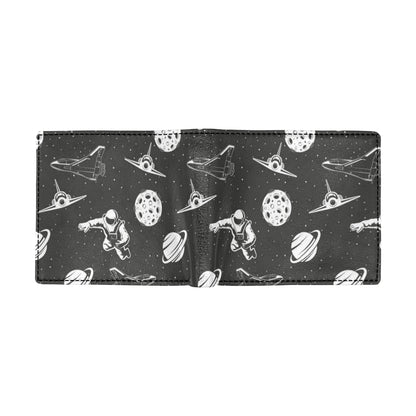 Space Astronauts Print Men's ID Card Wallet