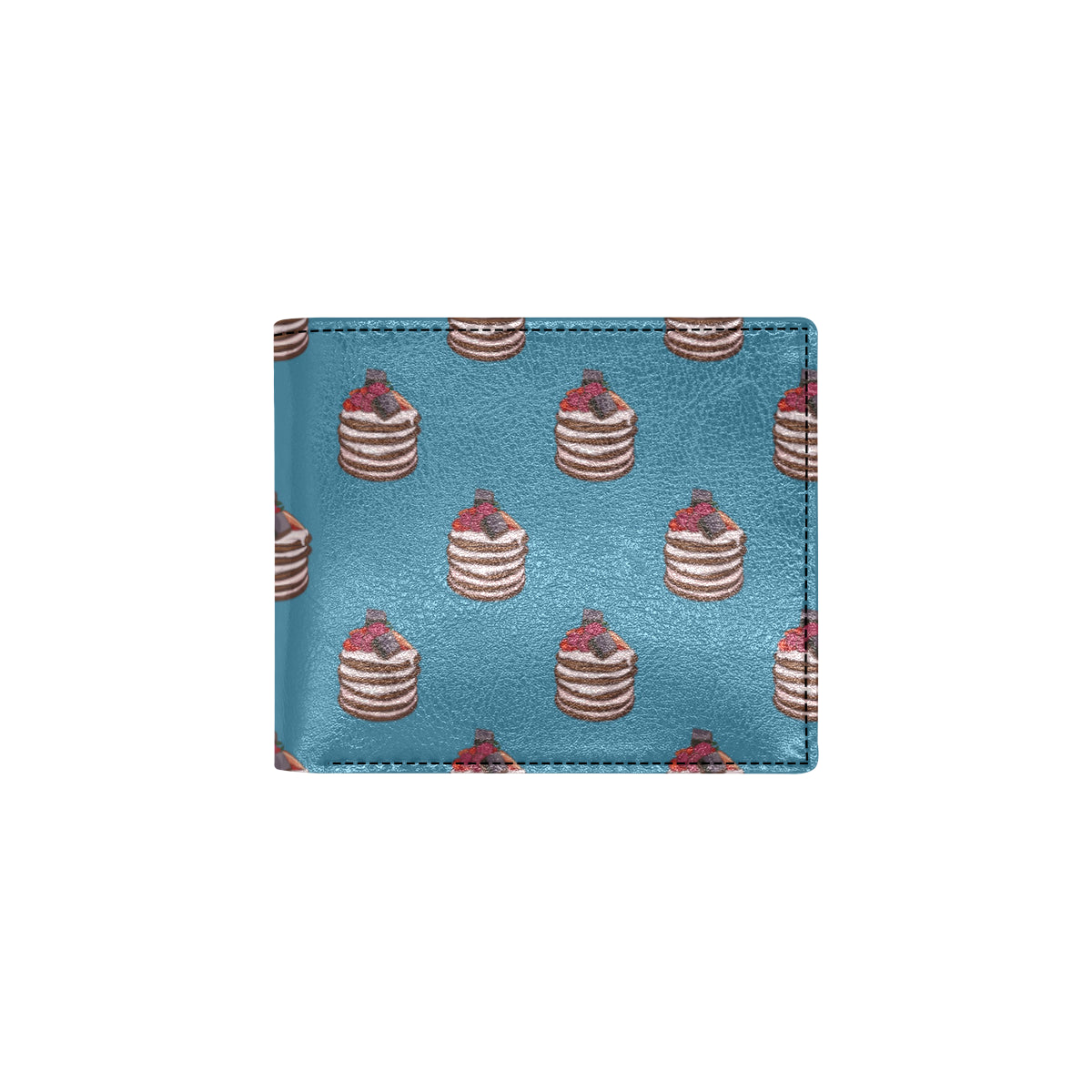 Pancake Pattern Print Design A03 Men's ID Card Wallet