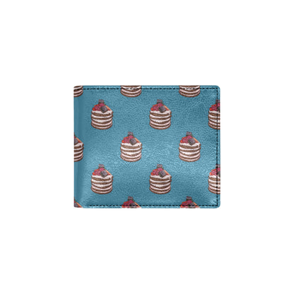 Pancake Pattern Print Design A03 Men's ID Card Wallet