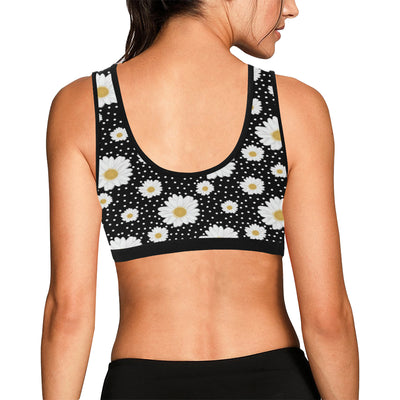 Daisy Pattern Print Design DS02 Sports Bra