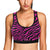 Pink Zebra Sports Bra