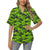 Green Kelly Camo Print Women's Hawaiian Shirt