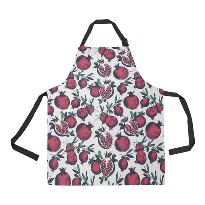 Pomegranate Pattern Print Design PG01 Apron with Pocket