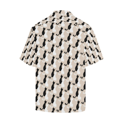 Cat Pattern Print Design 04 Men's Hawaiian Shirt