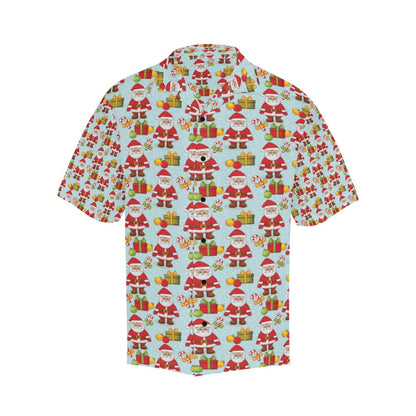 Santa Christmas Themed Print Design LKS303 Men's Hawaiian Shirt