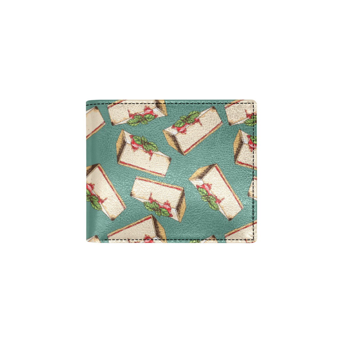 Cheesecake Pattern Print Design CK02 Men's ID Card Wallet