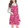 Camo Pink Pattern Print Design 01 Apron with Pocket