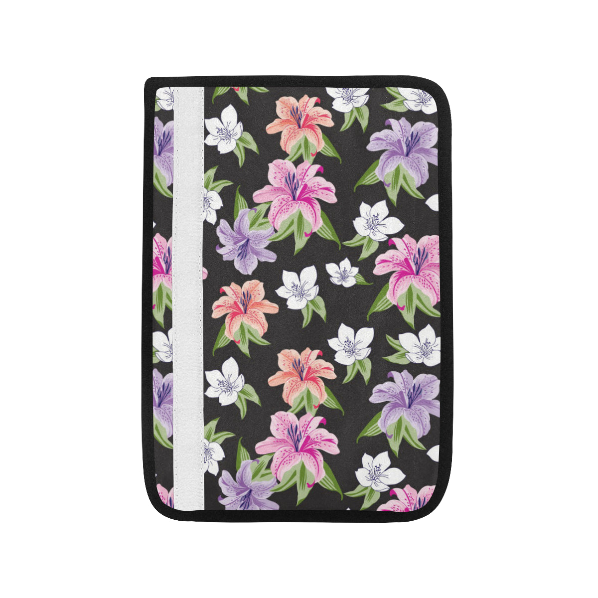 Lily Pattern Print Design LY02 Car Seat Belt Cover