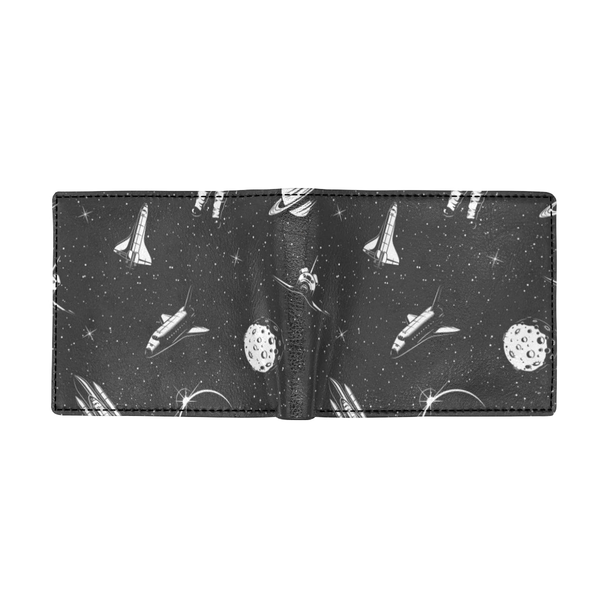 Space Pattern Men's ID Card Wallet