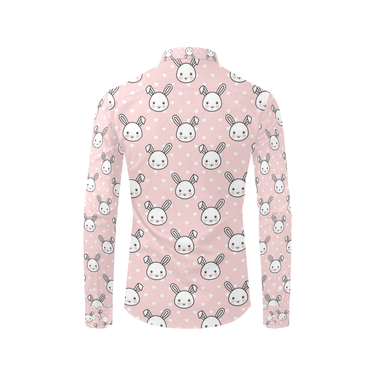 Rabbit Pattern Print Design RB02 Men's Long Sleeve Shirt