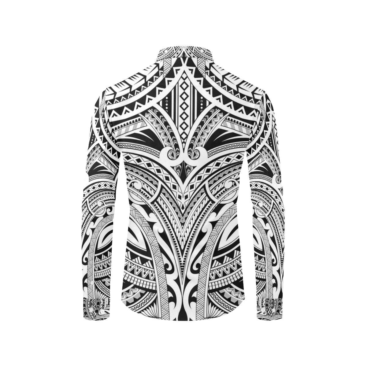 Maori Pattern Print Design 06 Men's Long Sleeve Shirt