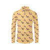 Dachshund Pattern Print Design 07 Men's Long Sleeve Shirt